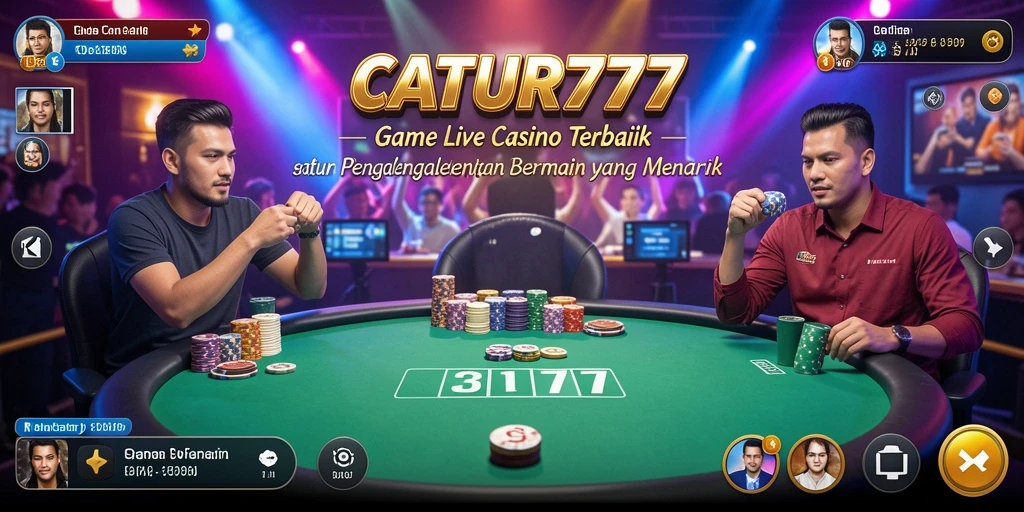 Tampilan menarik dari gameplay Live Casino di CATUR777.