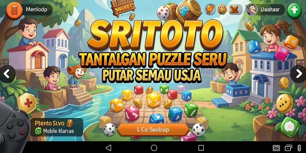 Tampilan gameplay SRITOTO dengan tantangan Puzzle yang seru.