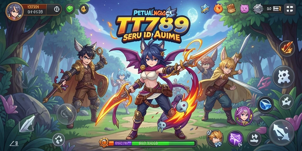 Screenshot gameplay TT789 menunjukkan aksi seru di dunia anime.